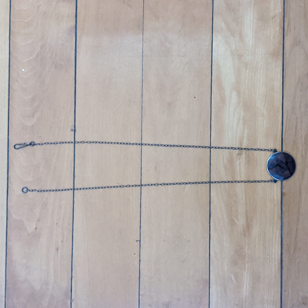 Sterling Silver Inlay Necklace - Picture 6 of 6